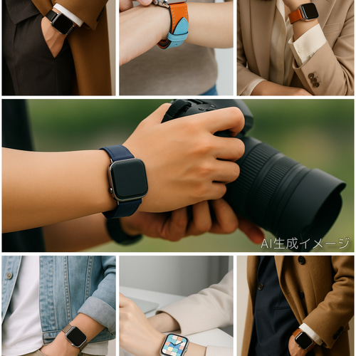 Apple Watch - MODIGI アップルウォッチ10 レザーバンド 本革