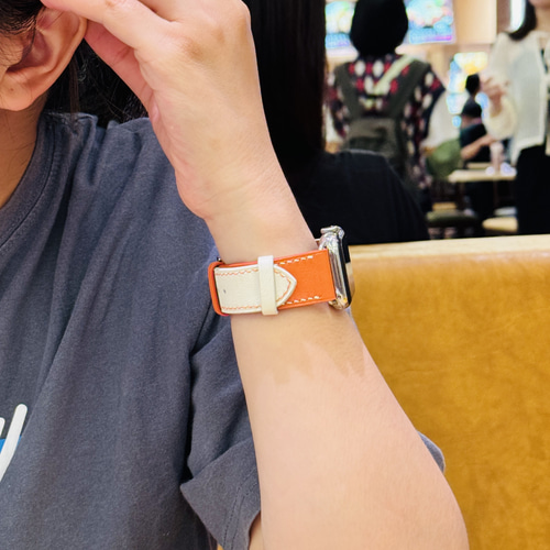 MODIGI アップルウォッチ10 レザーバンド 本革ベルト 46mm Apple