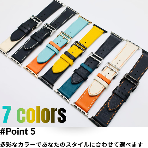 スーパーセール タイムセール 時間 MODIGI アップルウォッチ10 レザーバンド 本革ベルト 46mm Apple 時計