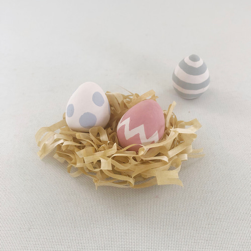 受注制作]イースターエッグ（素焼きの卵 置物） その他置物 okara.bo