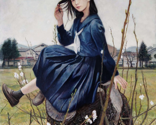 ◇【しらないせかい 花満ち欠け】◇絵画 原画販売 アクリル絵具