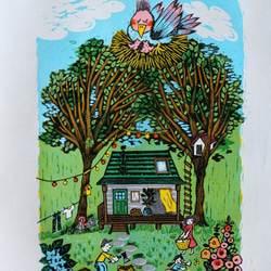 多色刷り版画作品　Home Sweet Home　 4枚目の画像