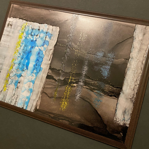 原画/額装済み/和風/禅/絵画/アート/抽象画/モダン/ホテル/ピンク/ゴールド 清ら -Kiyora- 】 和風/禅/絵画/アート/抽象画/ニュアンス