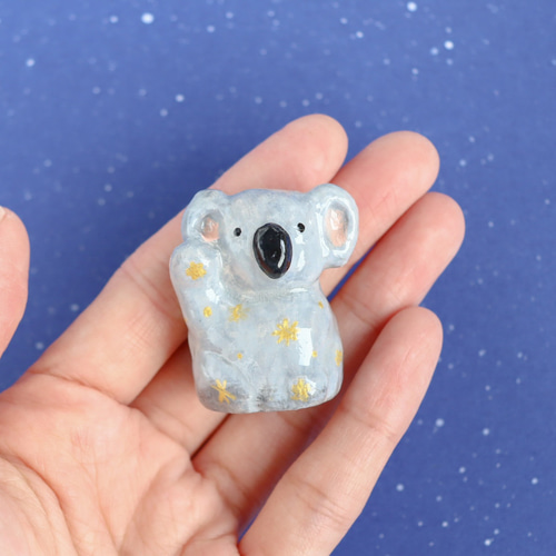 星空招きコアラ【右手上げ】 招き猫 日なたの窓 通販 19298008｜Creema