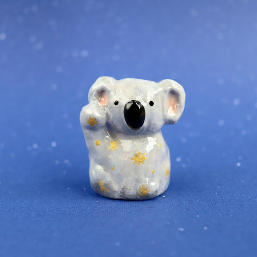 星空招きコアラ【右手上げ】 招き猫 日なたの窓 通販 19298008｜Creema