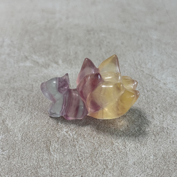 キャンディ フローライト天使（大）①エンジェル置物カービング