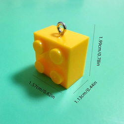 【10個入】ブロック レゴ チャーム アクセサリー キーホルダー 可愛い 2枚目の画像