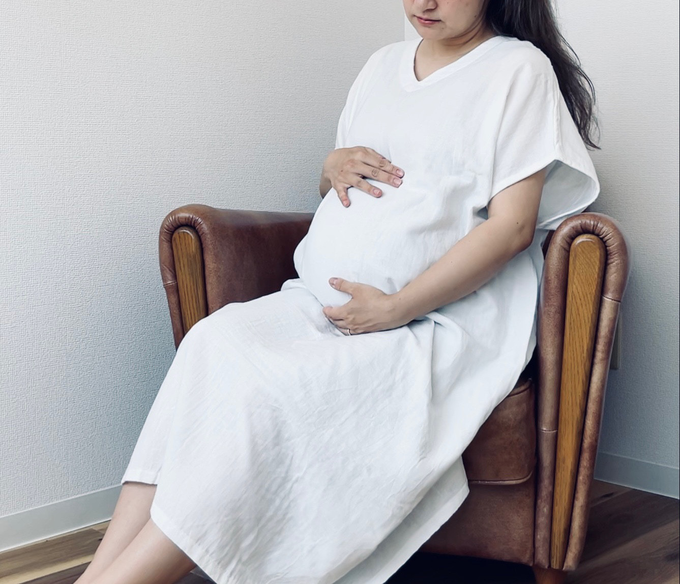 【breeze】<妊婦さんにおすすめ>コットン100%ダブルガーゼ部屋着マタニティワンピ