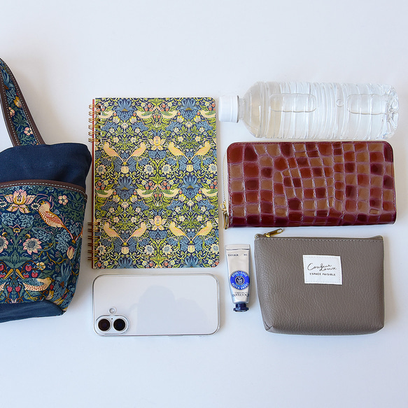 《特集掲載》モリス ミニトートバッグ 「ピンパネルBK」 倉敷帆布 ウイリアムモリス 本革 トートバッグ 帆布 12枚目の画像
