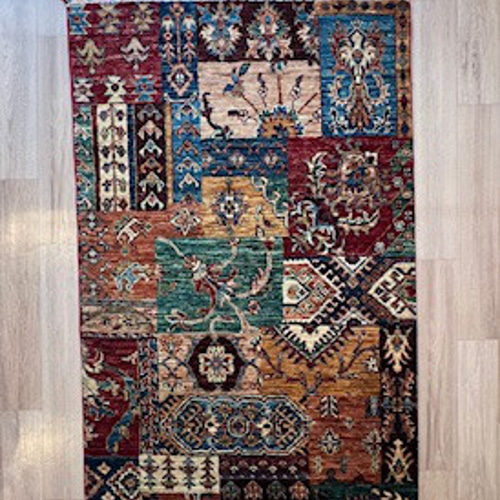 □□掘り出しモノSALE□□ガズニン絨毯【124×82】No.382 リビング