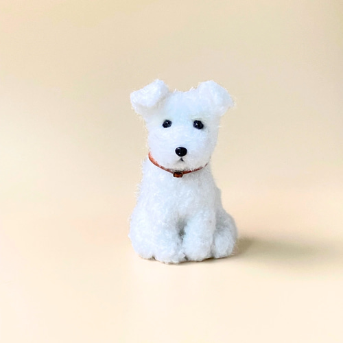 いつでもいっしょ♪ 小さなホワイトミニチュアシュナウザー 犬の