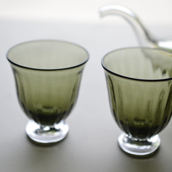 (日本の夏2025)オリーブグリーンの酒器揃い 2枚目の画像