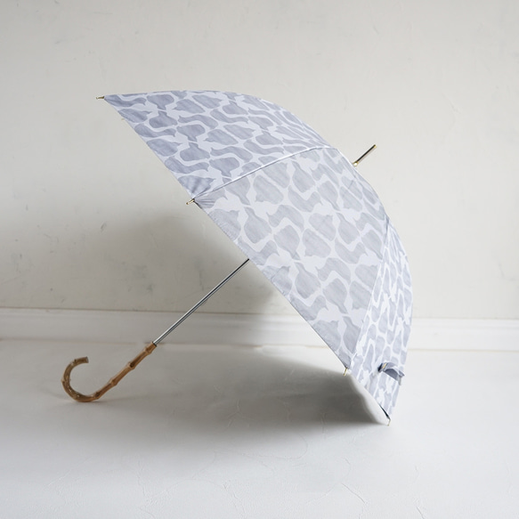 【ワケあり 740円引き】竹ハンドル UVカット手開き長傘 bird 紫外線99.9%カット 165035 晴雨兼用 13枚目の画像