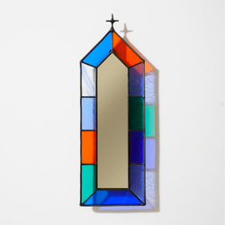 ✮美品✮ ステンドグラス　鏡　壁掛け　ウォールミラー 楽天市場】鏡 壁掛け ステンドグラス 日本製 Eclat ウォール