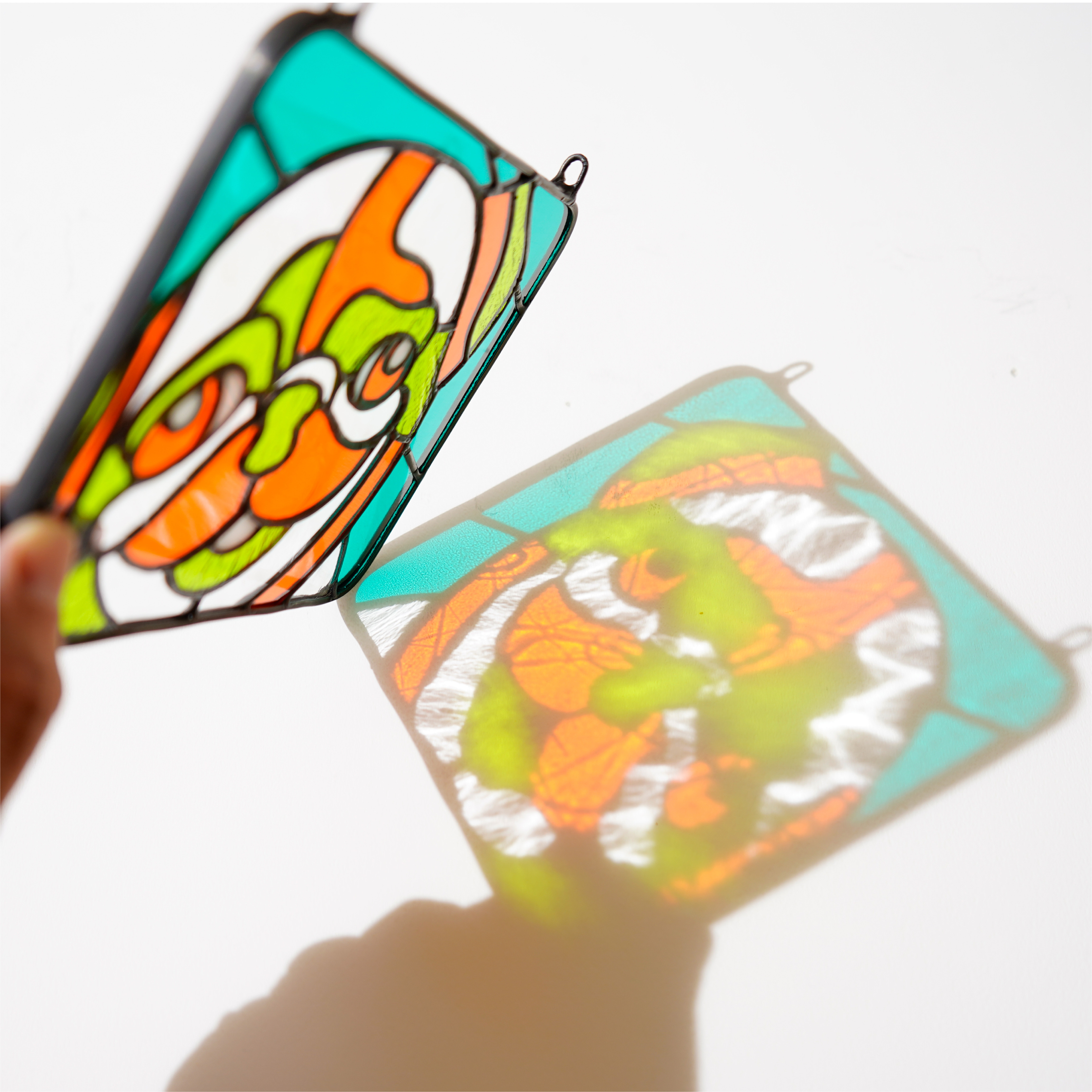 【ステンドグラス】パネル_サンキャッチャー⭐︎パグ