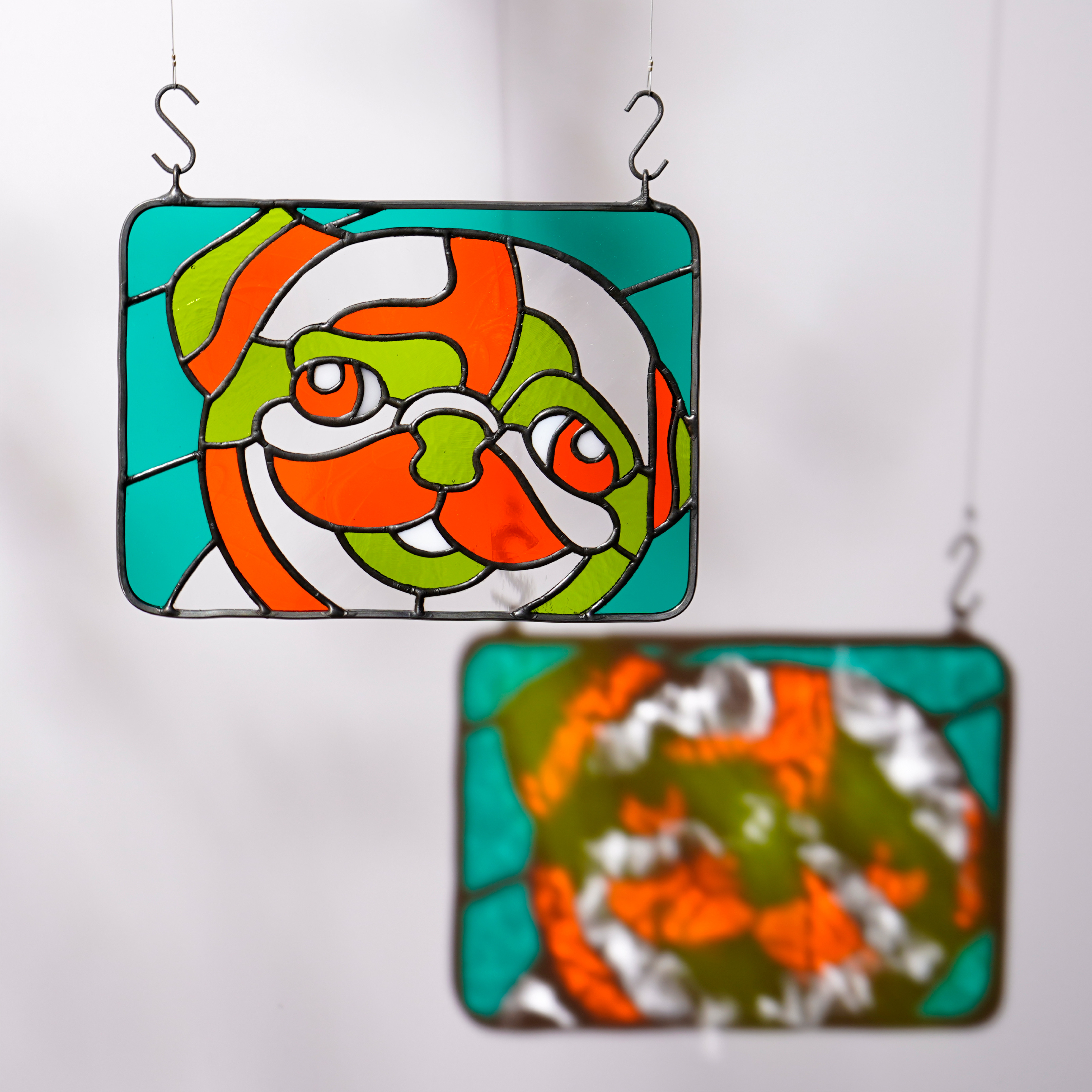 【ステンドグラス】パネル_サンキャッチャー⭐︎パグ