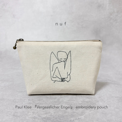 10cmファスナー：お花の手刺繍キルティングポーチ ポーチ nuf 通販