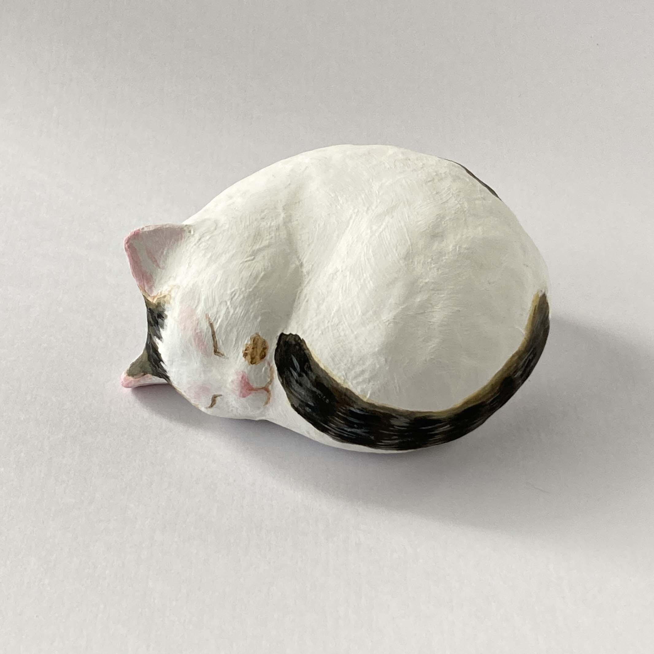 （受注制作）丸まりねこ　張子