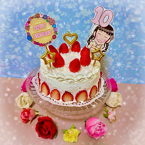 似顔絵プレート~世界に1つの似顔絵ケーキに~*.❁ イラスト KUKKU