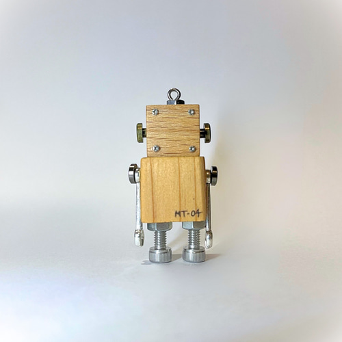 木製ハンドメイド雑貨 もくット】 自然の木を使用したハンドメイドロボット【MT-04】 その他