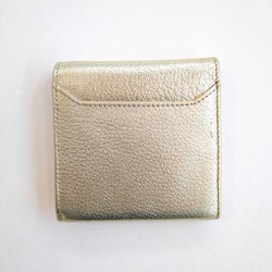 【ヤギ革】メタリックカラー２つ折り財布<5色展開>　本革　ヤギ革　　革財布　折り畳み財布　カラフル　M1018M 7枚目の画像