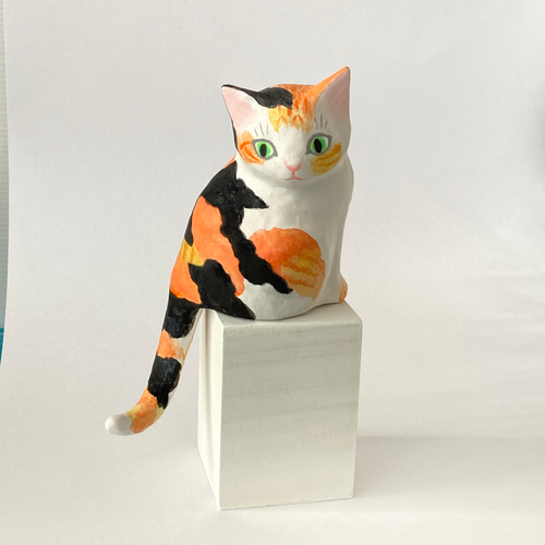 見返り三毛ねこ 張子 立体・オブジェ Antenna M 通販 19300577｜Creema