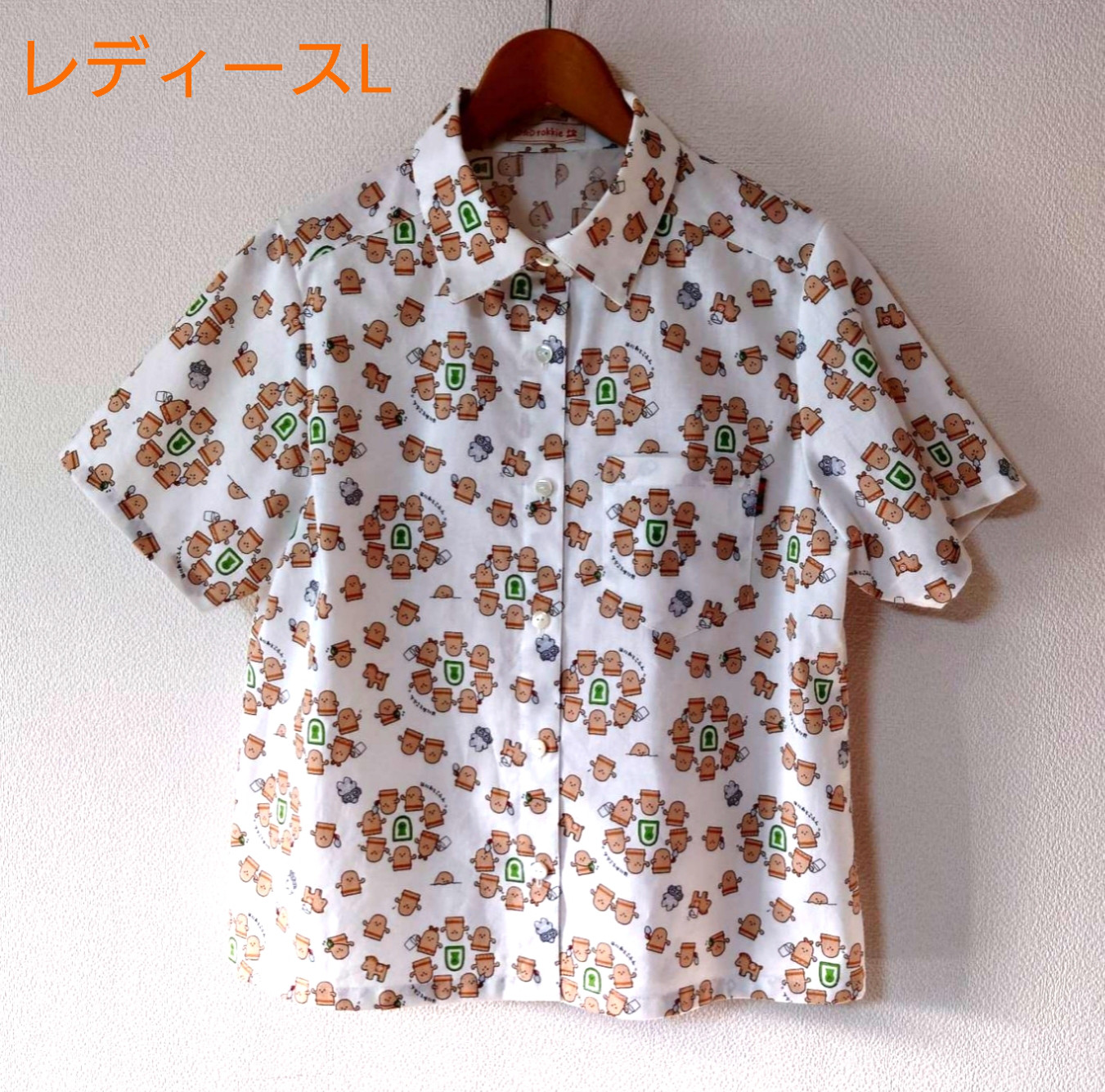 ハニワとこふん 白　レディースL