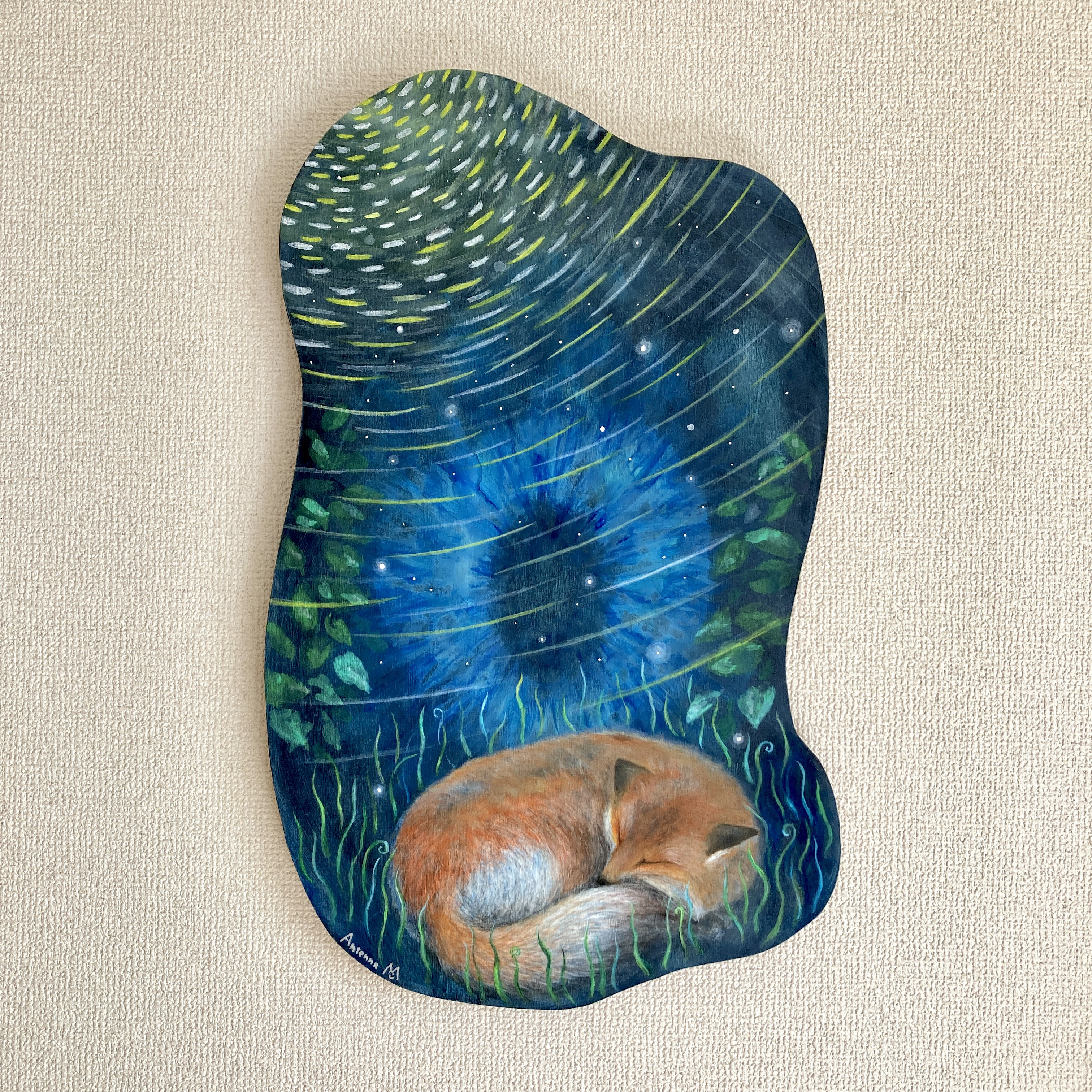 月明り　きつね