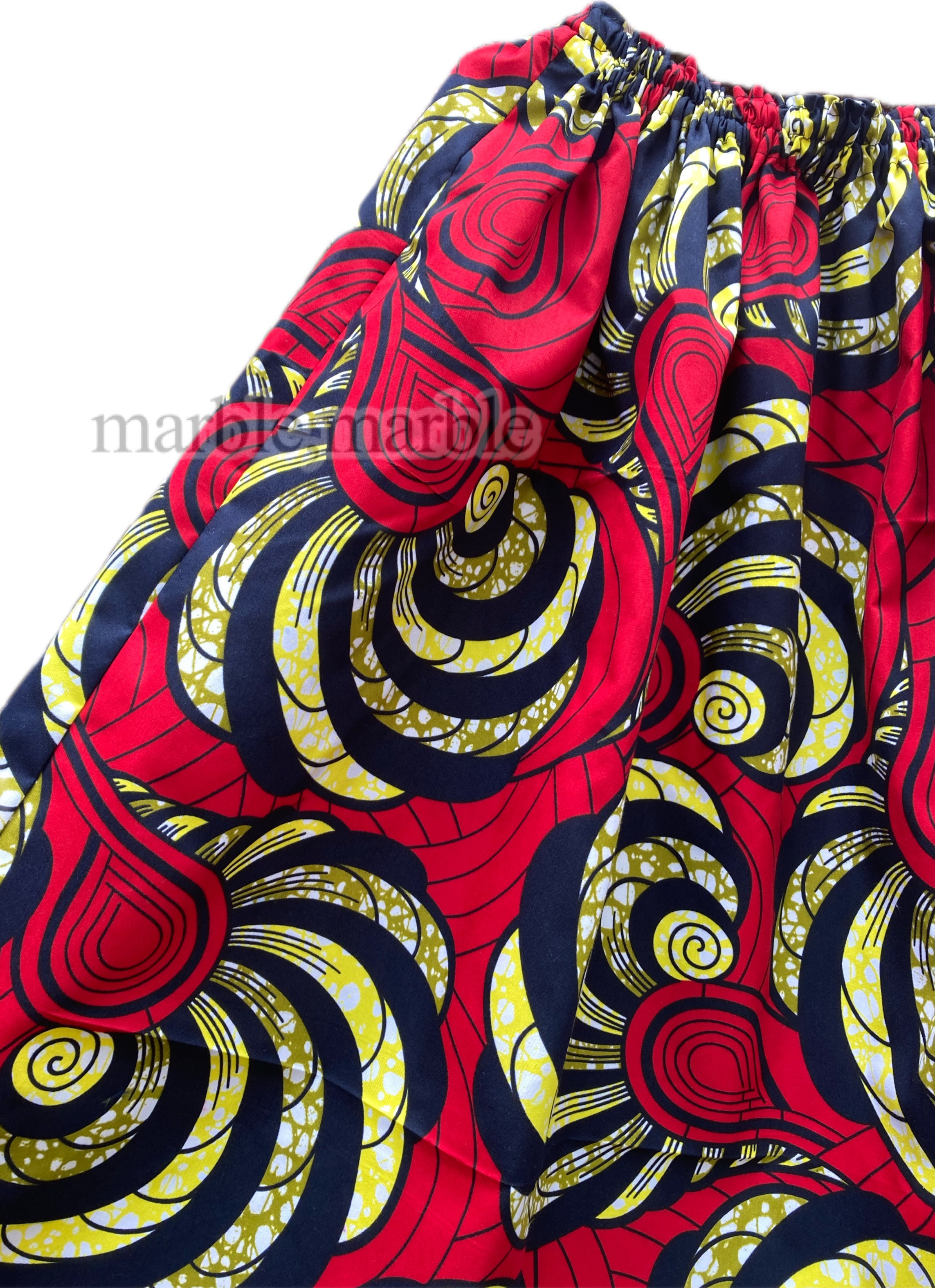 アフリカ布　アフリカンスカート　アフリカンファブリック　アフリカンバティック　アフリカンギャザースカート 5,920円