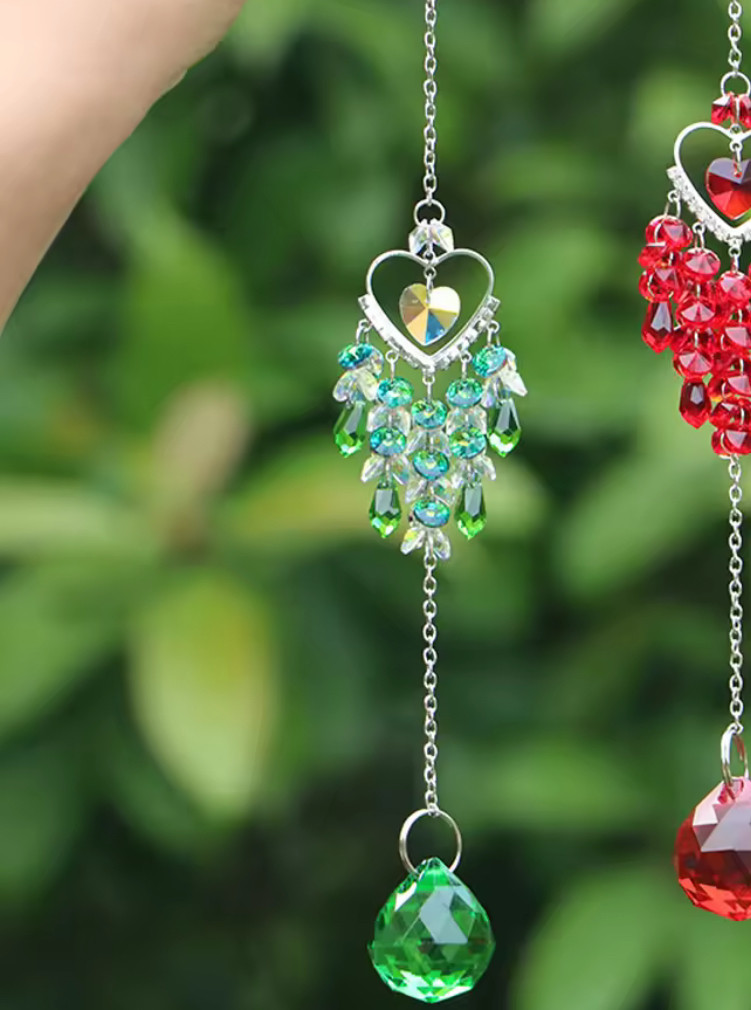 ヴィンテージ！シリア「ガラスサンキャッチャー」大きな首飾 ヴィンテージ！シリア「ガラスサンキャッチャー」大きな首飾