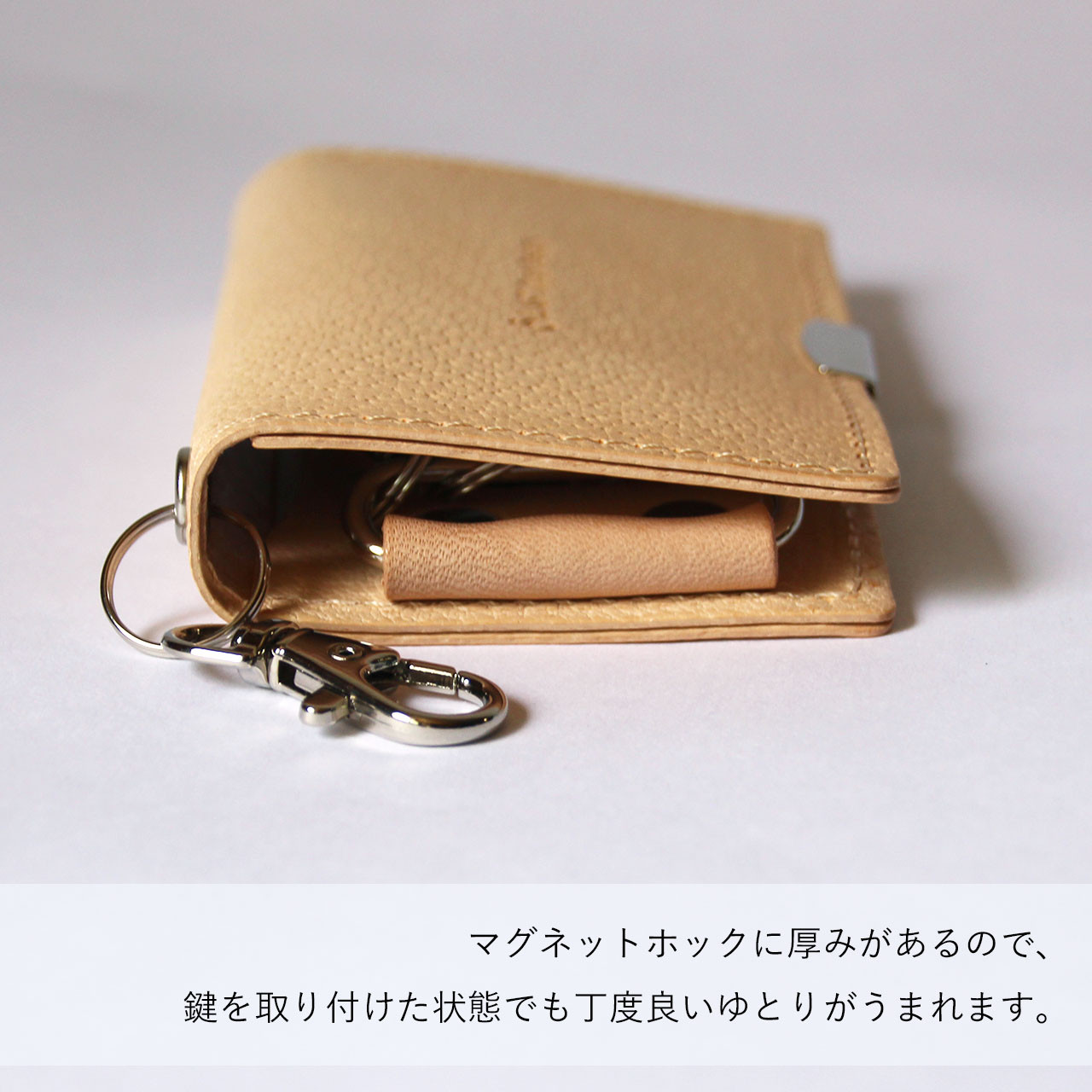 パスケース ＆ キーケース スマートキー 豚革 レザー ヌメ革 本革 日々を刻む日記帳 nfl pst Creema店