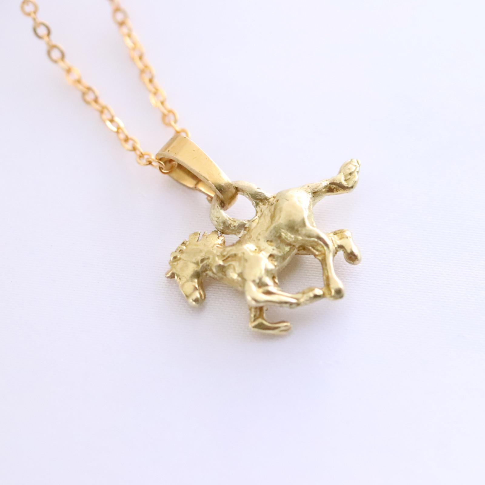 ゴールドホースネックレス