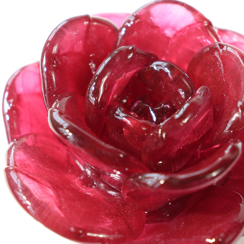 世界バラ会議記念作品『ガラスの薔薇のミニオブジェ（ローズ