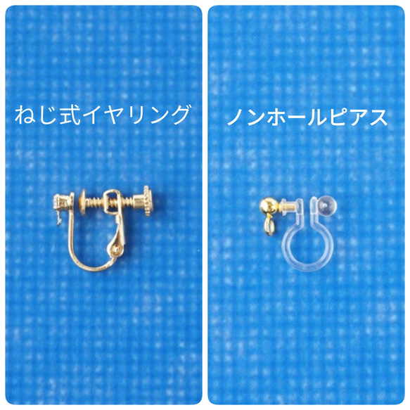 王様のりんご飴(推し活レッド)　イヤリング 6枚目の画像