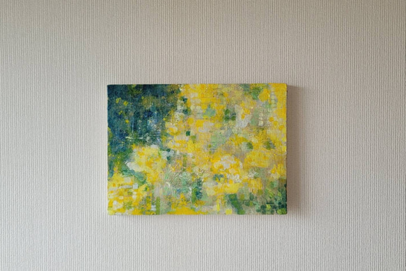 原画 絵画 『夜空に咲く』油絵 キャンバスサイズF4 気軽に アート 癒し