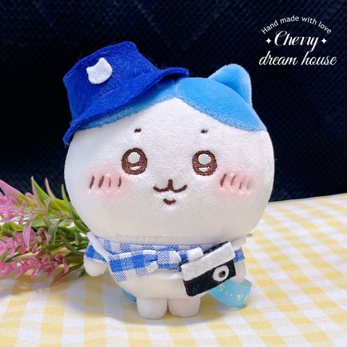 ぬい服 10cm ちいかわ ハチワレ ピクニック衣装 可愛い ぬいぐるみ