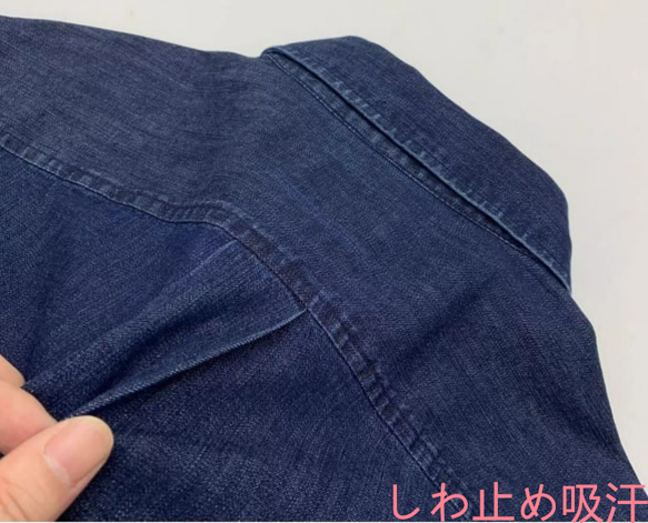 レトロ半袖シャツ男綿水洗シャツゆったり大きめサイズ日系夏デニムトップス 9枚目の画像