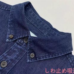 レトロ半袖シャツ男綿水洗シャツゆったり大きめサイズ日系夏デニムトップス 8枚目の画像