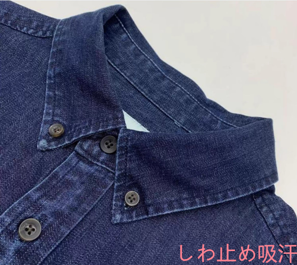 レトロ半袖シャツ男綿水洗シャツゆったり大きめサイズ日系夏デニムトップス 8枚目の画像