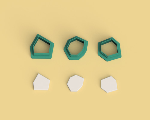 クレイカッター｜（CC62）幾何学・粘土型・ポリマークレイ DIYパーツ