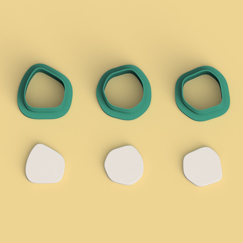 クレイカッター｜（CC68）オーガニック・粘土型・ポリマークレイ DIY