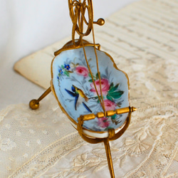 ガラスのボンボニエール ニワトリ クリア 透明 フランスヴィンテージ