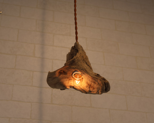 ハンドメイド 流木ライト 流木のペンダントライト5灯 LED電球セット 天井照明※受注生産品