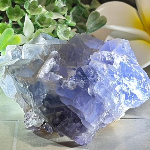 新春SALE☆パープルフローライト原石クラスター パープルフローライト原石 パイライト - 天然石パワーストーン