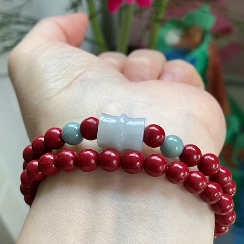 朱砂　観音天珠　シナバークォーツ(辰砂水晶) 2298425731.jpg?1718944745