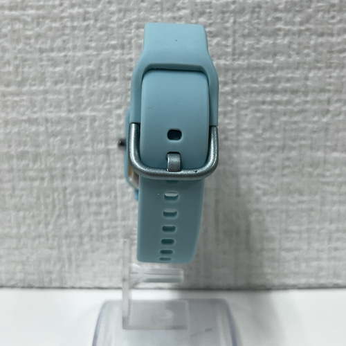 目新しい角型ラバーベルトの見やすい時計 CML-2364（ターコイズ