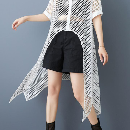 大きいサイズ メッシュ　シアー　シャツ　レディース 春夏　 新品 半袖　重ね着 大きいサイズ メッシュ シアー シャツ レディース 春夏 新品 半袖 重ね