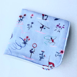 ハンドメイドガーゼハンカチ リバティ（アーカイブライラック