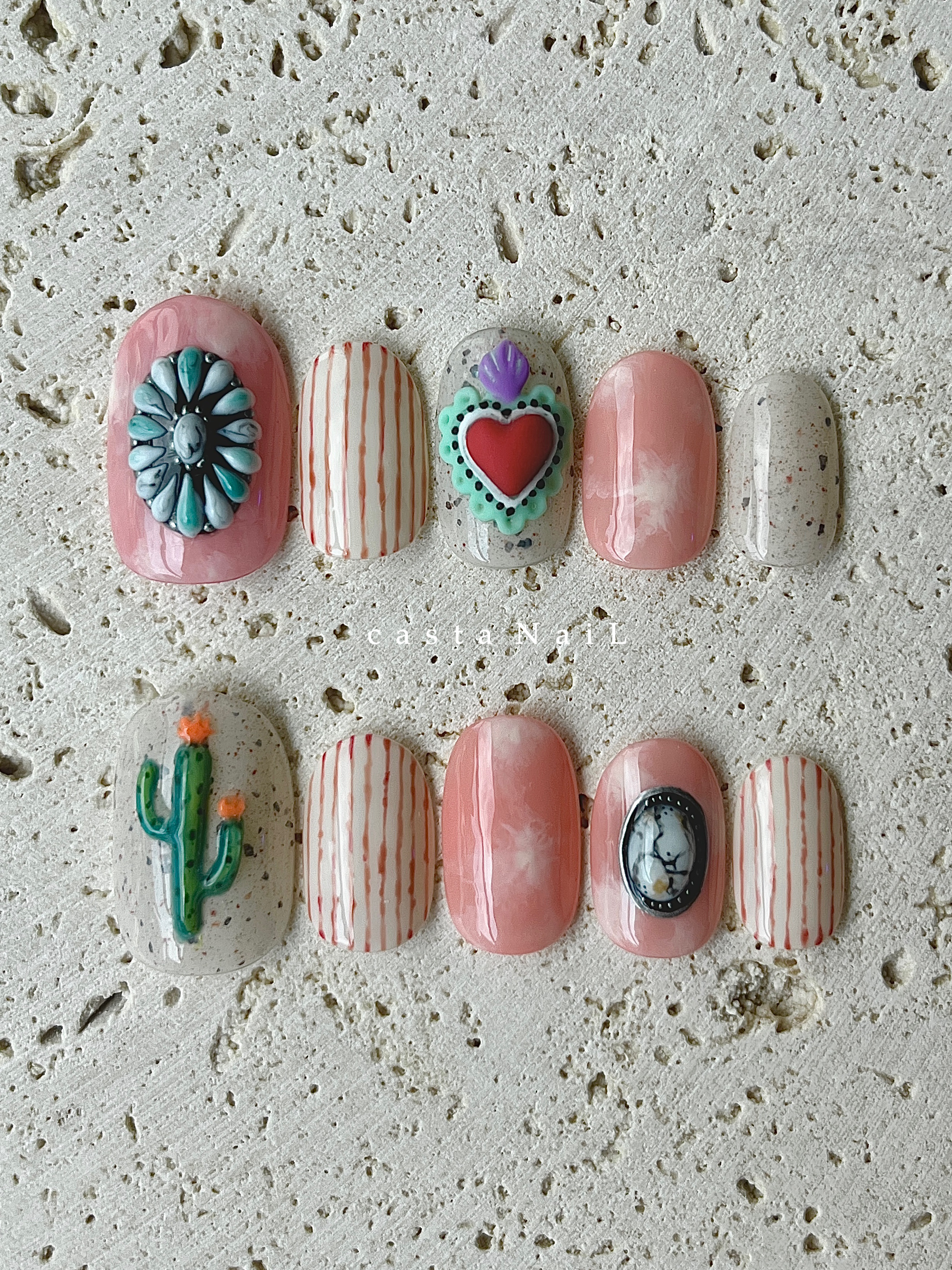 メキシカン　デザインネイルチップ