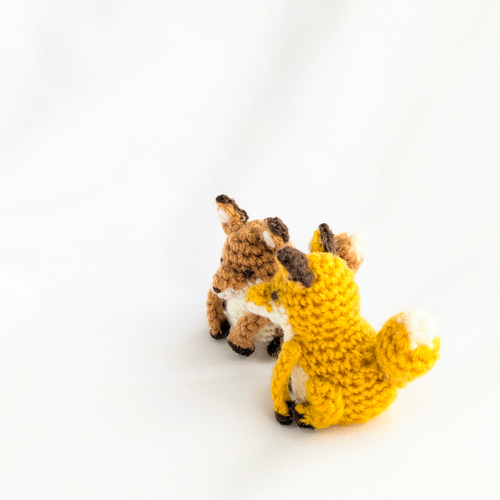 受注制作】小さなキツネのあみぐるみ あみぐるみ ainote 通販 19302814